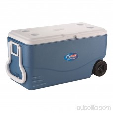 Coleman 100-Quart Xtreme 5-Day Heavy-Duty Cooler with Wheels, Blue 552559038